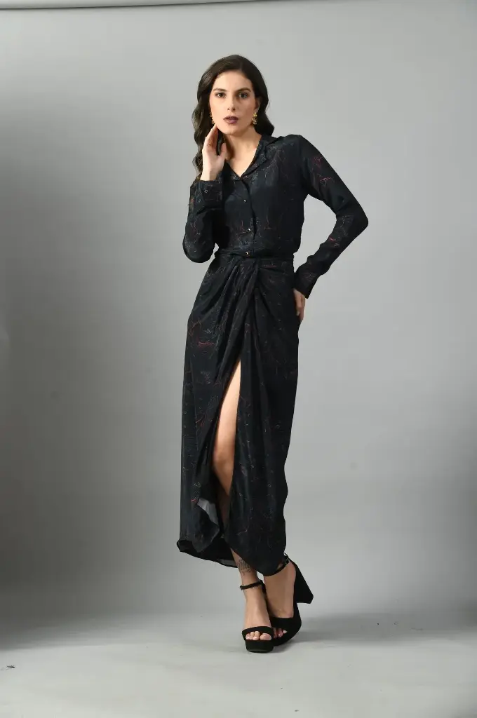 Alice in wondersea drape skirt
