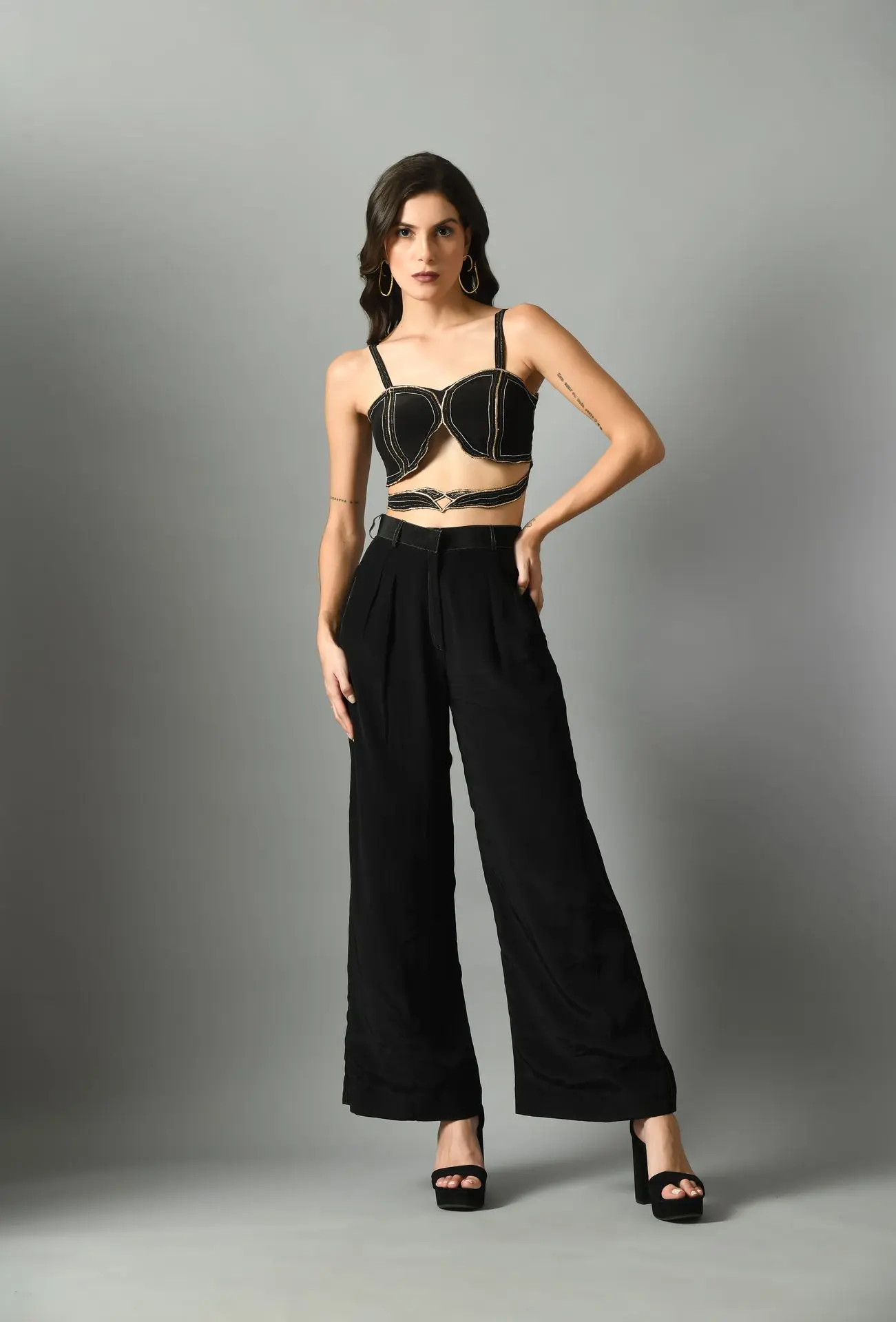 Nylah bustier with Moonshine trouser